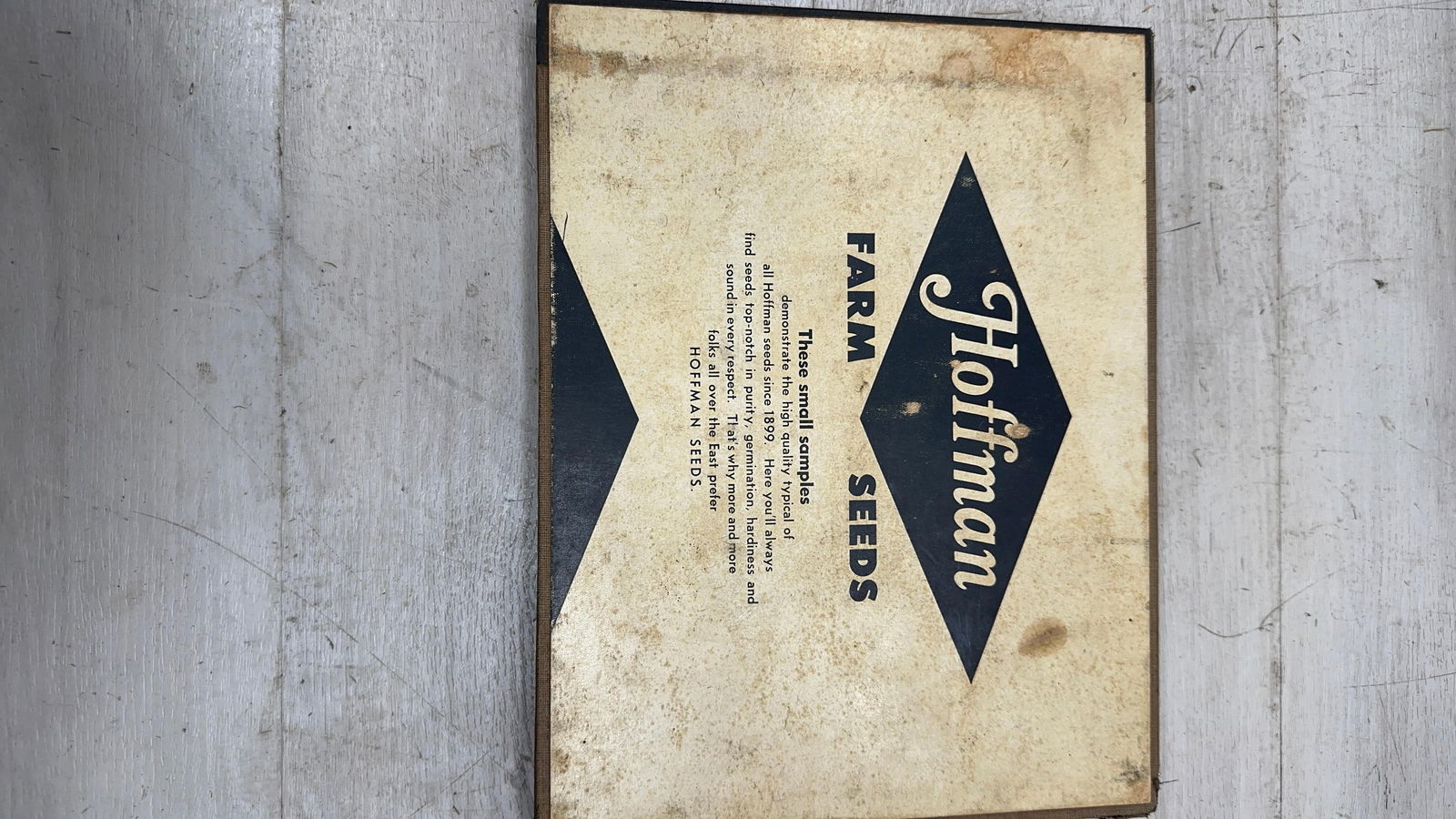 EARLY HOFFMAN FARM SEEDS SAMPLERS: Load-out Pick up for all online purchases for Antiques & collectibles is Monday, Tuesday, Wednesday, February 23rd, 24th, 25th At our shipper's location. We do offer shipping on all items shippable wi