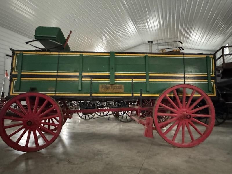 John Deere Iron Clad Wagon, Restored, Original Paper Guarantee Is Attached To The Wagon: Load-out Pick up for all online purchases for Antiques & collectibles is Monday, Tuesday, Wednesday, February 23rd, 24th, 25th At our shipper's location. We do offer shipping on all items shippable wi