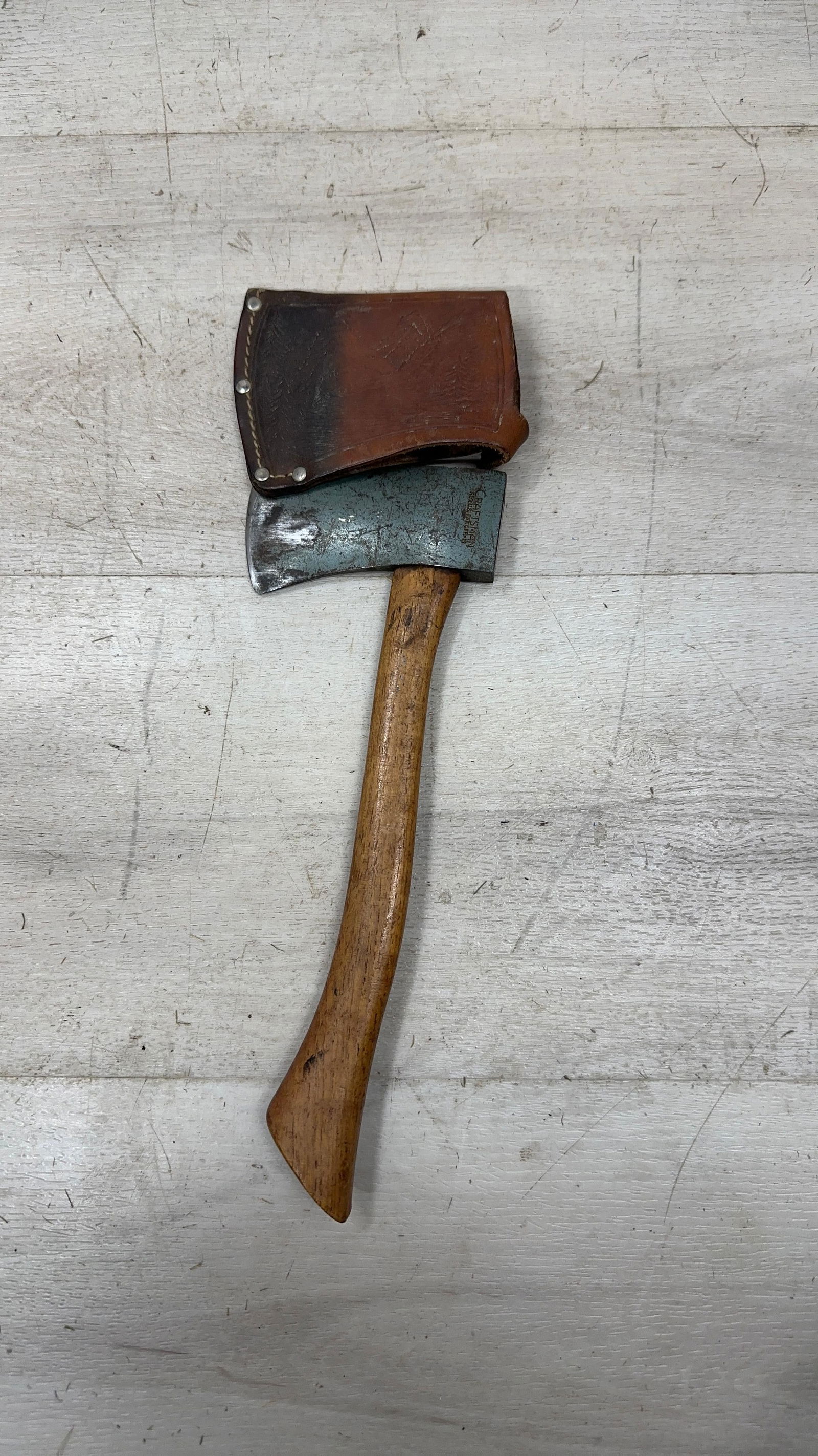 CRAFTSMAN HATCHET SALESMAN SAMPLE IN SHEATH (1 of 3)