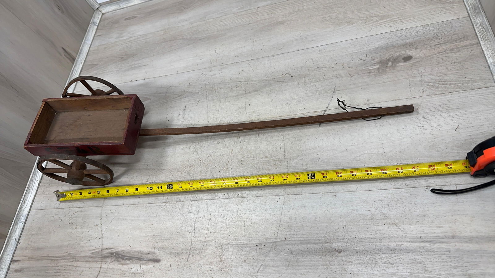 ANTIQUE MINI PULL CART - 3