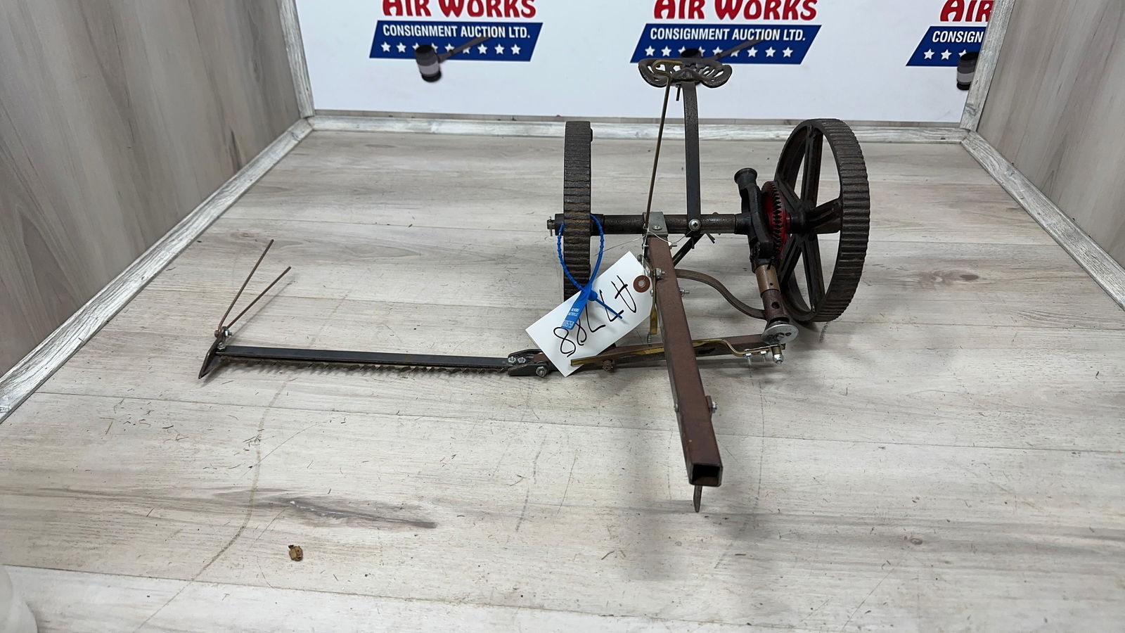 SALESMAN SAMPLE SICKLE BAR MOWER. (1 of 5)