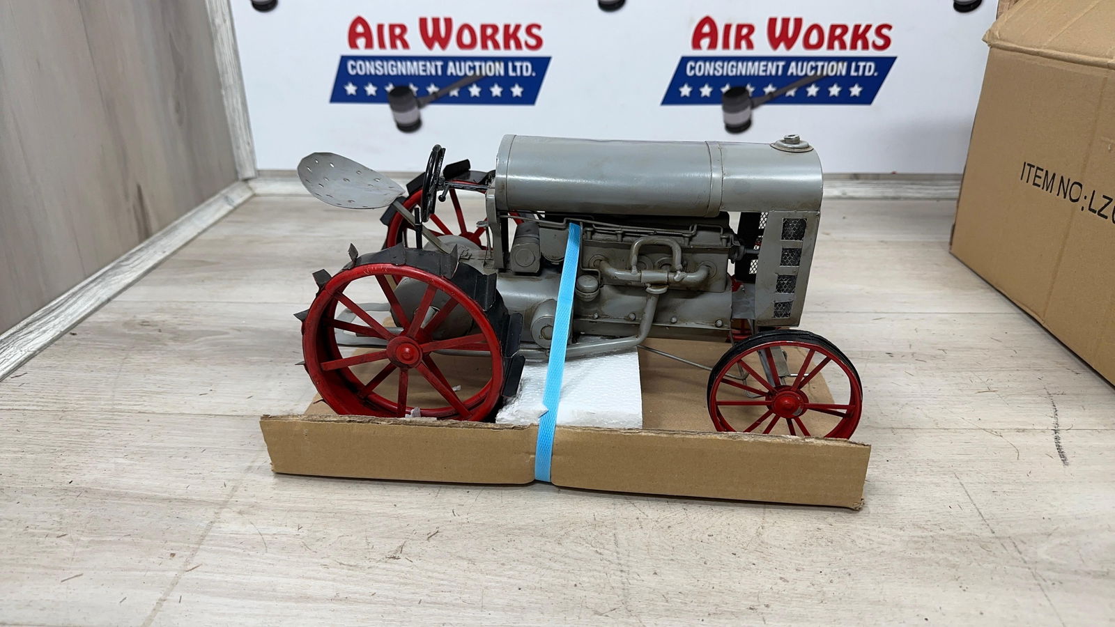 MODEL STEEL WHEEL TRACTOR. FORDSON STYLE: Load-out Pick up for all online purchases for Antiques & collectibles is Monday, Tuesday, Wednesday, February 23rd, 24th, 25th At our shipper's location. We do offer shipping on all items shippable wi