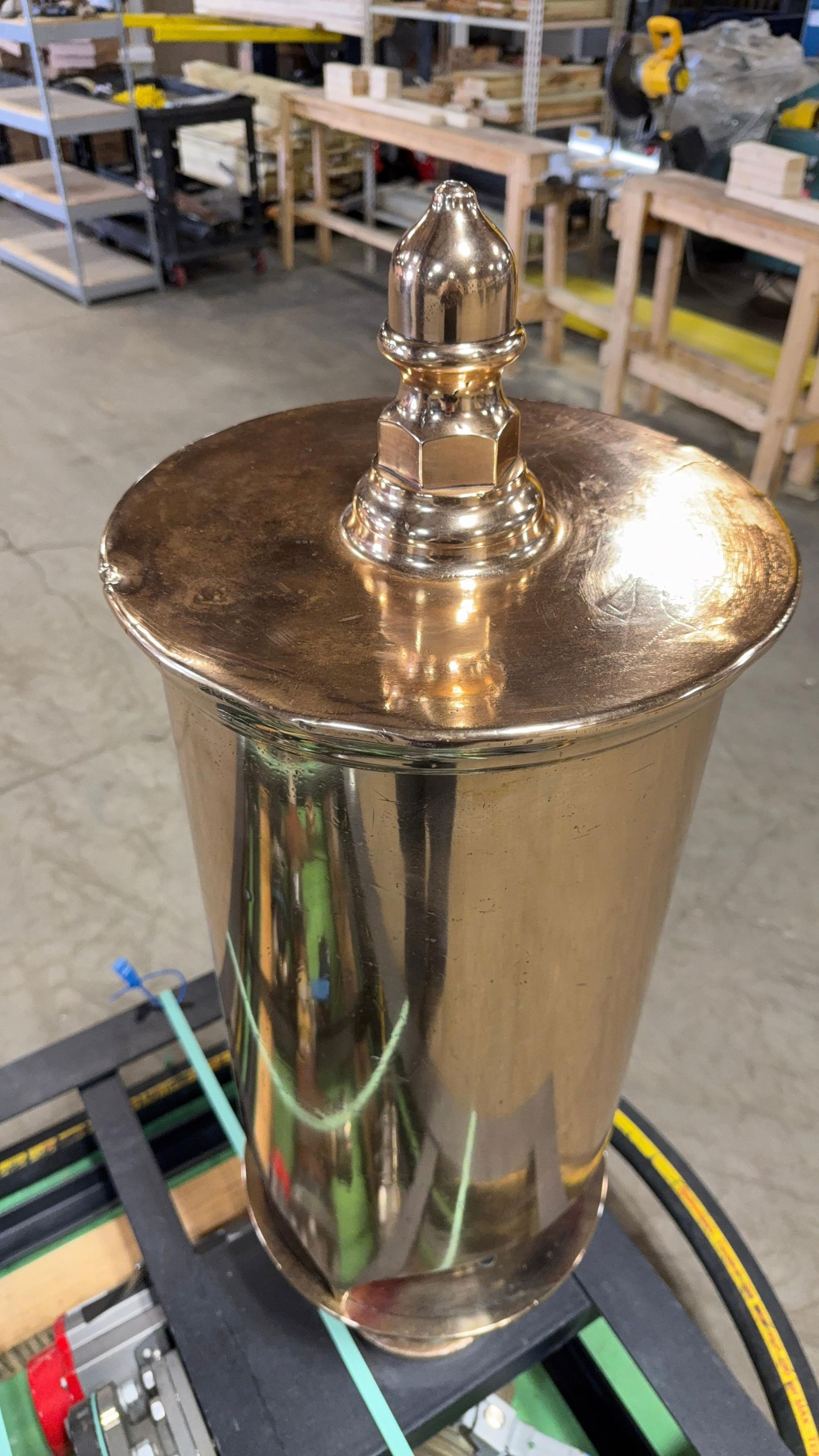 12" Crosby / 3 Chime Steam Whistle w/ Frame (1 of 14)