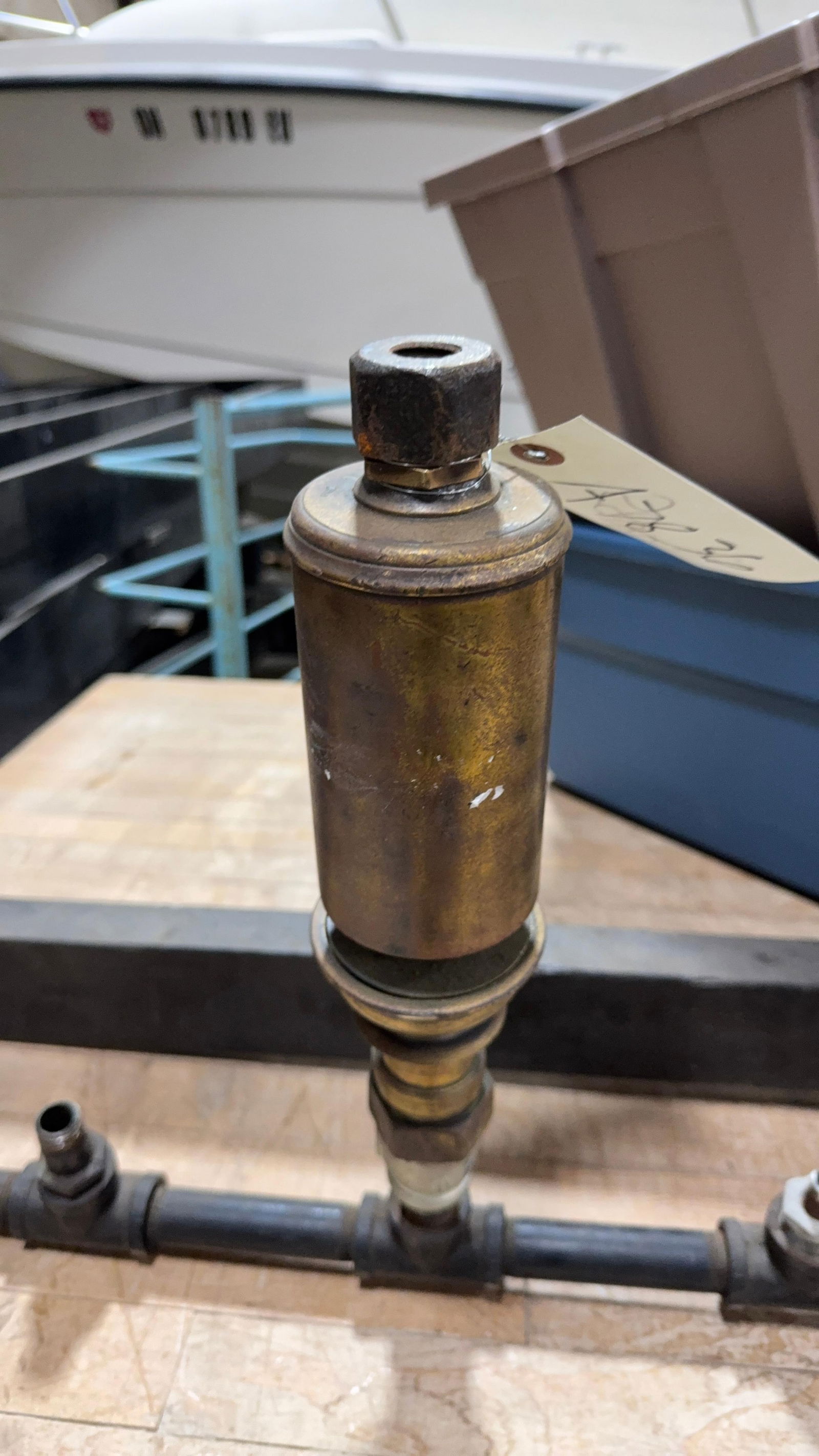 3 Inch Steam Whistle w/ manifold and Caboose Steam Whistle (1 of 8)