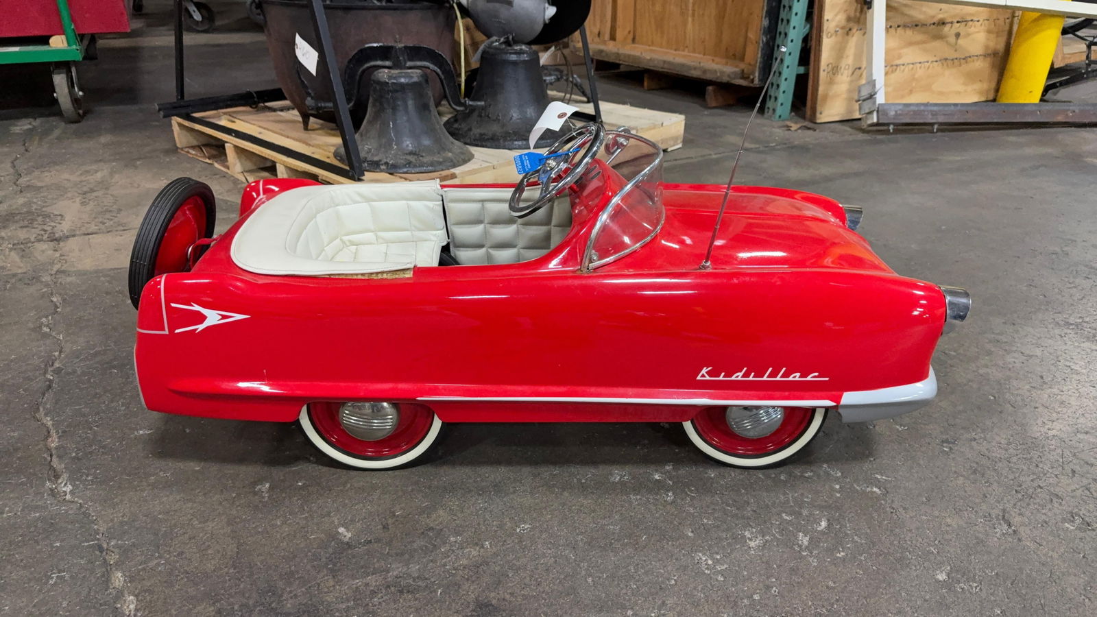 KIDILLAC PEDAL CAR W/ WORKING LIGHTS: Load-out Pick up for all online purchases for Antiques & collectibles is Monday, Tuesday, Wednesday, February 23rd, 24th, 25th At our shipper's location. We do offer shipping on all items shippable wi