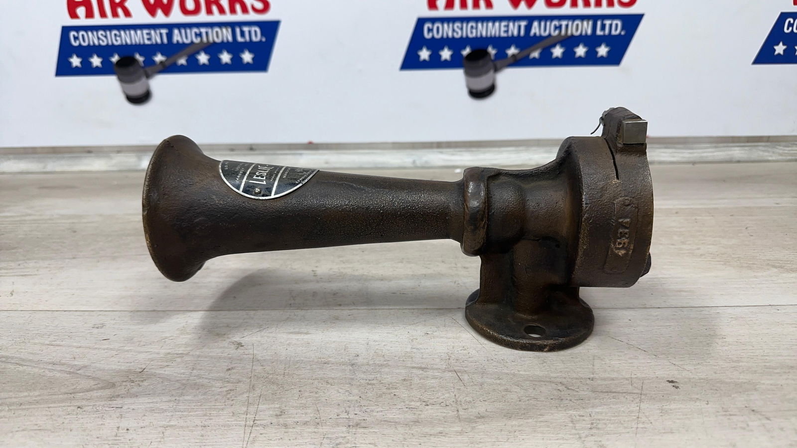 LESLIE TRYFON TRAIN HORN: Load-out Pick up for all online purchases for Antiques & collectibles is Monday, Tuesday, Wednesday, February 23rd, 24th, 25th At our shipper's location. We do offer shipping on all items shippable wi
