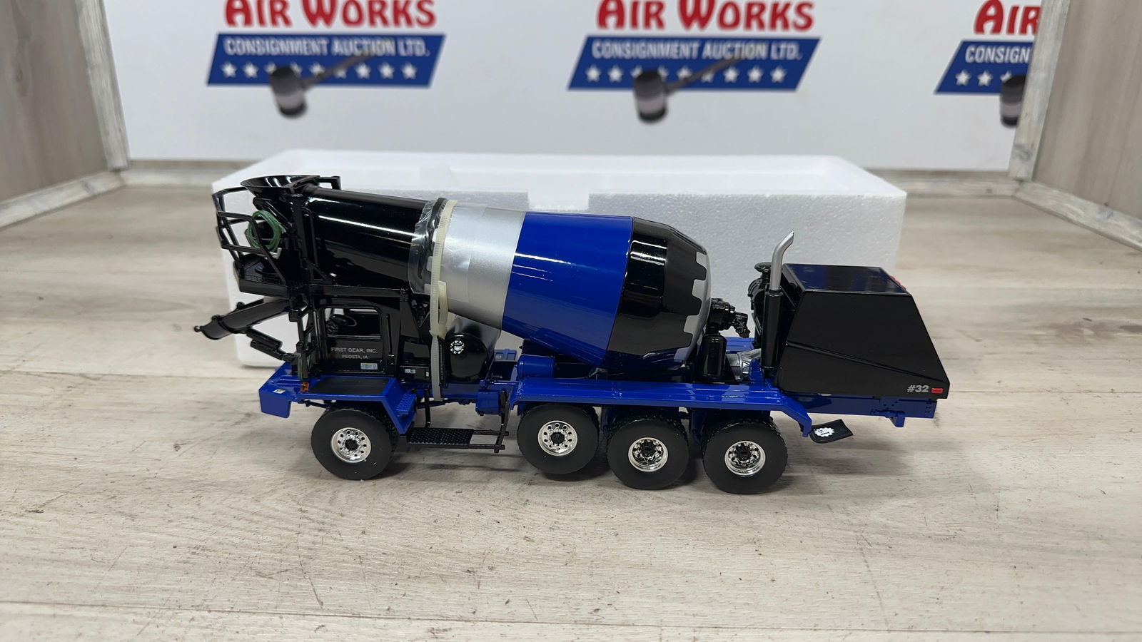 NEXT GEAR FRONT LOADING CEMENT TRUCK. 1/34TH SCALE: Load-out Pick up for all online purchases for Antiques & collectibles is Monday, Tuesday, Wednesday, February 23rd, 24th, 25th At our shipper's location. We do offer shipping on all items shippable wi