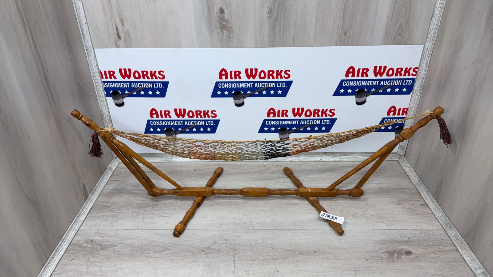 PRIMITIVE HAMMOCK MINIATURE: Load-out Pick up for all online purchases for Antiques & collectibles is Monday, Tuesday, Wednesday, February 23rd, 24th, 25th At our shipper's location. We do offer shipping on all items shippable wi