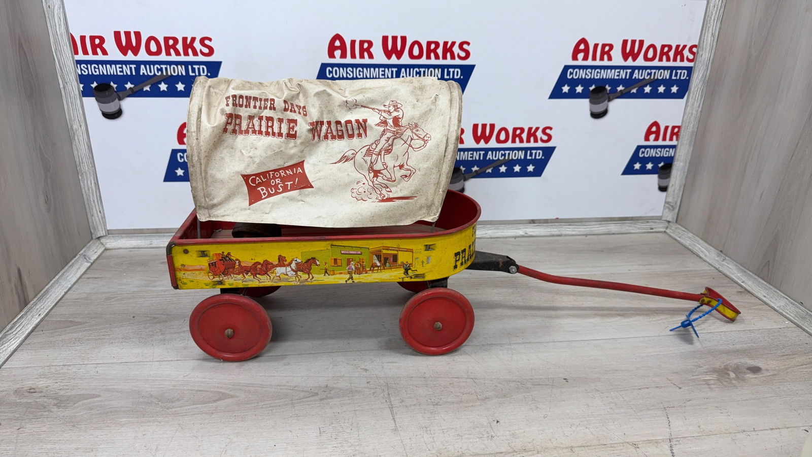 PRIMITIVE TOY FRONTIER TOY WAGON: Load-out Pick up for all online purchases for Antiques & collectibles is Monday, Tuesday, Wednesday, February 23rd, 24th, 25th At our shipper's location. We do offer shipping on all items shippable wi