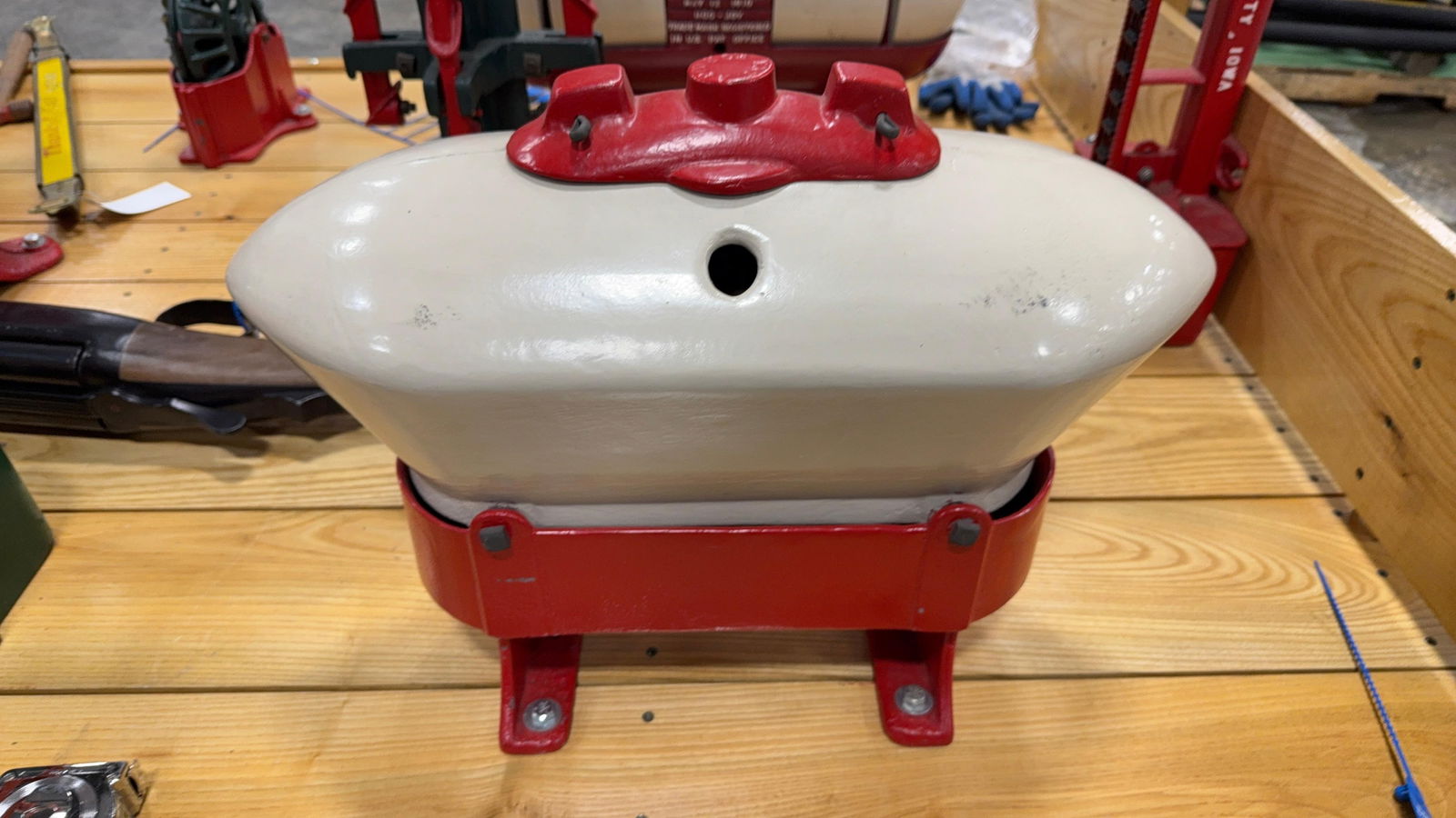 UNIQUE ANTIQUE PIG OILER - REFURBISHED: Load-out Pick up for all online purchases for Antiques & collectibles is Monday, Tuesday, Wednesday, February 23rd, 24th, 25th At our shipper's location. We do offer shipping on all items shippable wi