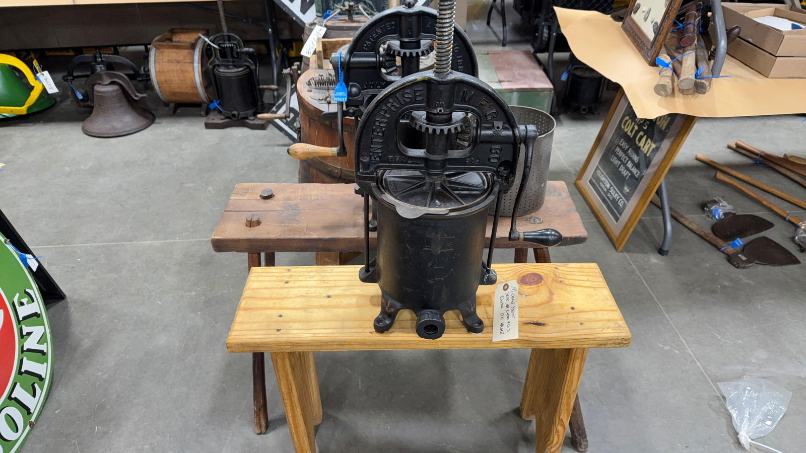 ENTERPRISE SAUSAGE STUFFER ON STAND (1 of 5)