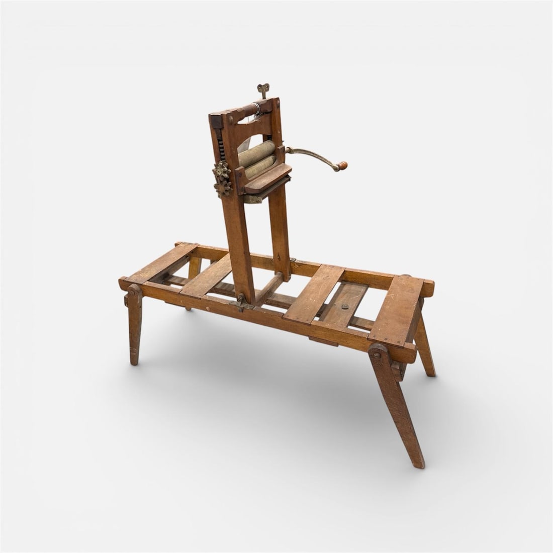 MINIATURE PRIMITIVE WASH RINGER: Load-out Pick up for all online purchases for Antiques & collectibles is Monday, Tuesday, Wednesday, February 23rd, 24th, 25th At our shipper's location. We do offer shipping on all items shippable wi