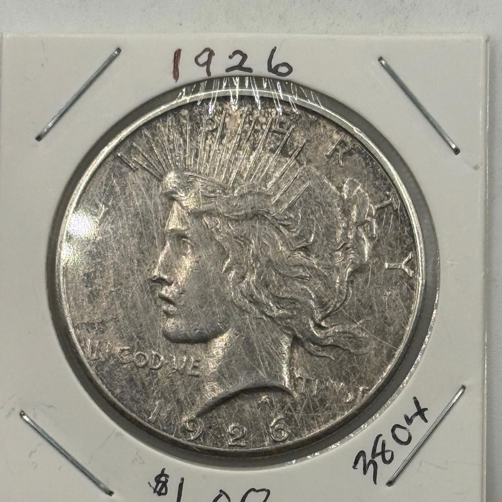 1926 Peace Silver Dollar Coin, 90% Silver (1 of 2)