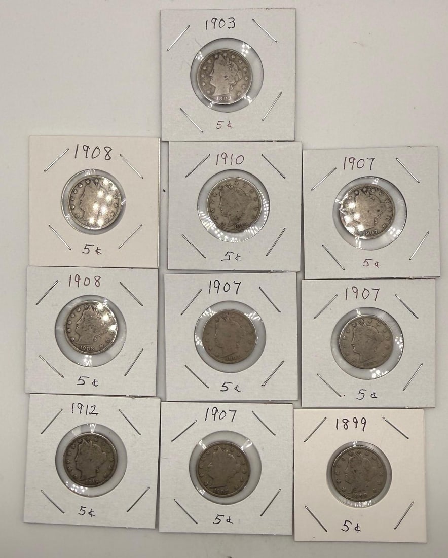 Liberty Head V Nickels, 1899-1912, 5 Cents, Copper-Nickel, US Coins Collection: IMPORTANT, WE ONLY ACCEPT CREDIT CARDS UP TO $500 FOR ONLINE COIN PURCHASES. YOU CAN PAY ACH THROUGH PROXIBID, OR YOU CAN SEND A WIRE OR CERTIFIED CHECK. WE WILL HOLD ALL SHIPPING OF COINS FOR 10 DAYS