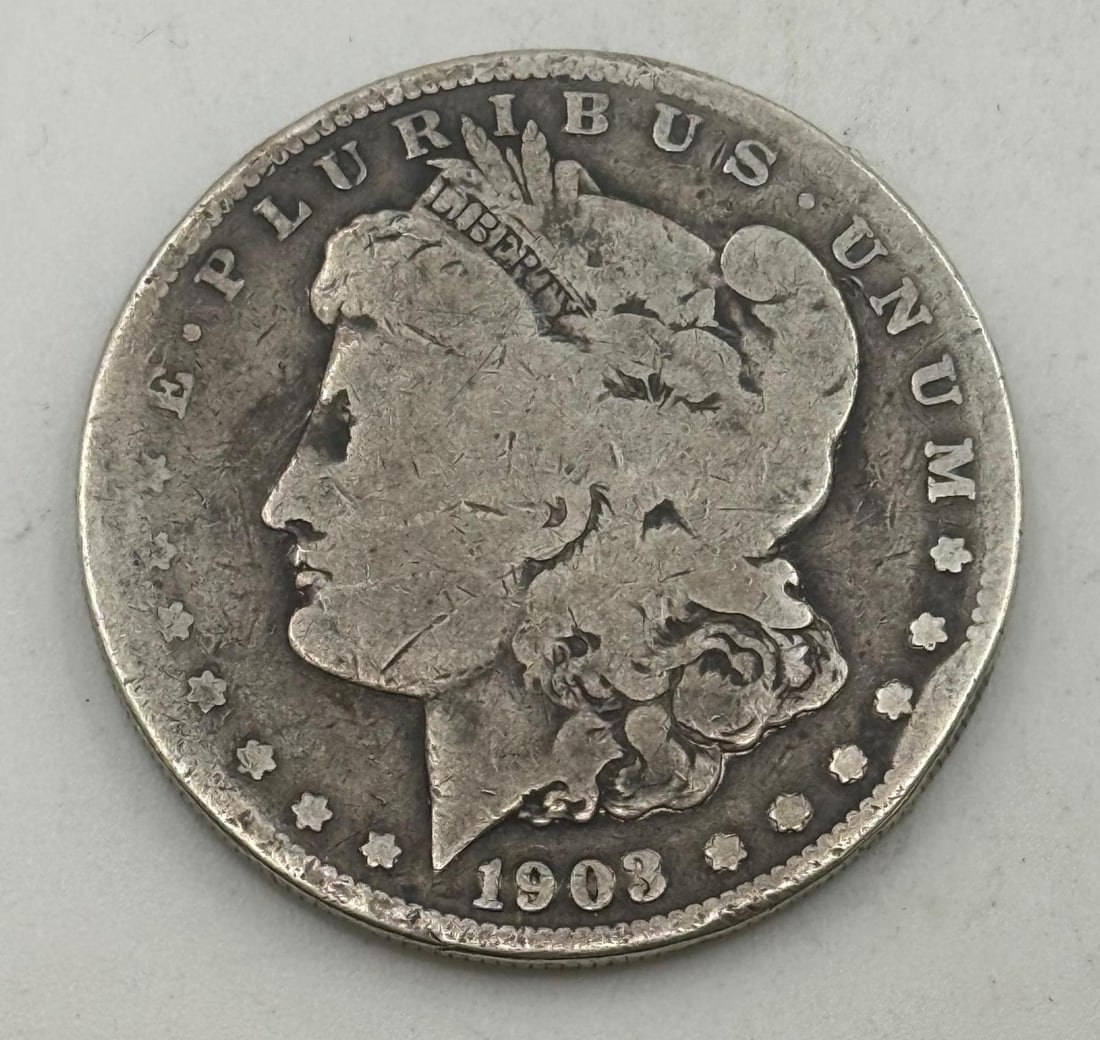 1903-S Morgan Silver Dollar, 90% silver: IMPORTANT, WE ONLY ACCEPT CREDIT CARDS UP TO $500 FOR ONLINE COIN PURCHASES. YOU CAN PAY ACH THROUGH PROXIBID, OR YOU CAN SEND A WIRE OR CERTIFIED CHECK. WE WILL HOLD ALL SHIPPING OF COINS FOR 10 DAYS