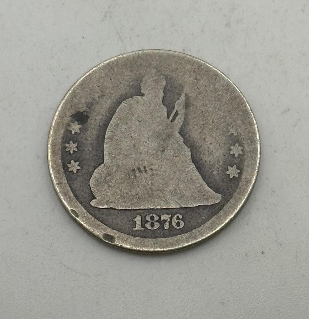 1876-CC (Carson City) Seated Liberty Quarter (1 of 2)
