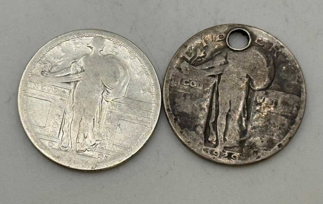 1917 Type 1 and 1929 Standing Liberty quarters: IMPORTANT, WE ONLY ACCEPT CREDIT CARDS UP TO $500 FOR ONLINE COIN PURCHASES. YOU CAN PAY ACH THROUGH PROXIBID, OR YOU CAN SEND A WIRE OR CERTIFIED CHECK. WE WILL HOLD ALL SHIPPING OF COINS FOR 10 DAYS