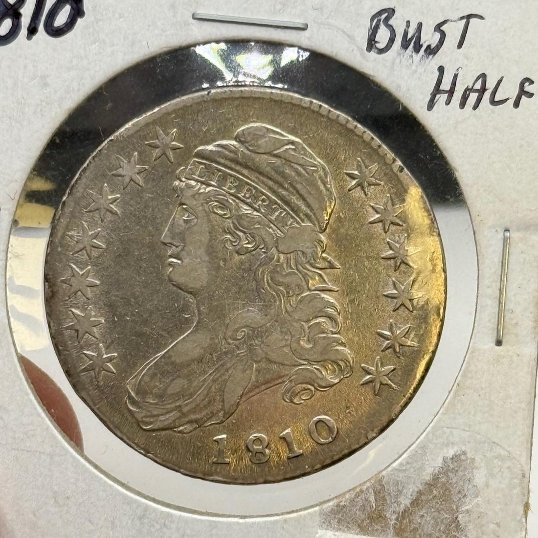 1810 U.S. Capped Bust Half Dollar Coin, Silver, 50 Cents: IMPORTANT, WE ONLY ACCEPT CREDIT CARDS UP TO $500 FOR ONLINE COIN PURCHASES. YOU CAN PAY ACH THROUGH PROXIBID, OR YOU CAN SEND A WIRE OR CERTIFIED CHECK. WE WILL HOLD ALL SHIPPING OF COINS FOR 10 DAYS