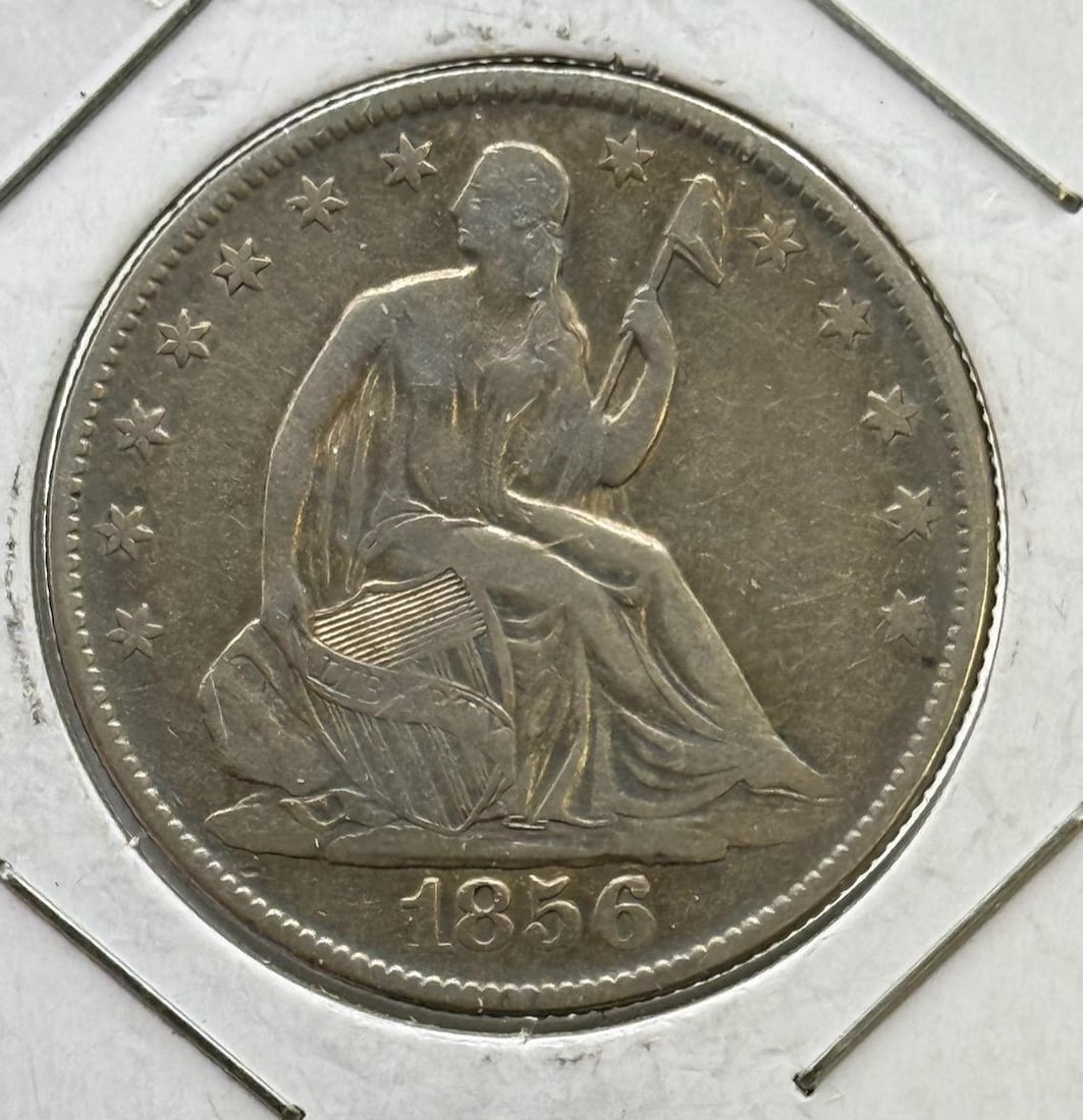 1856-O Seated Liberty Half Dollar, U.S. Mint (1 of 2)