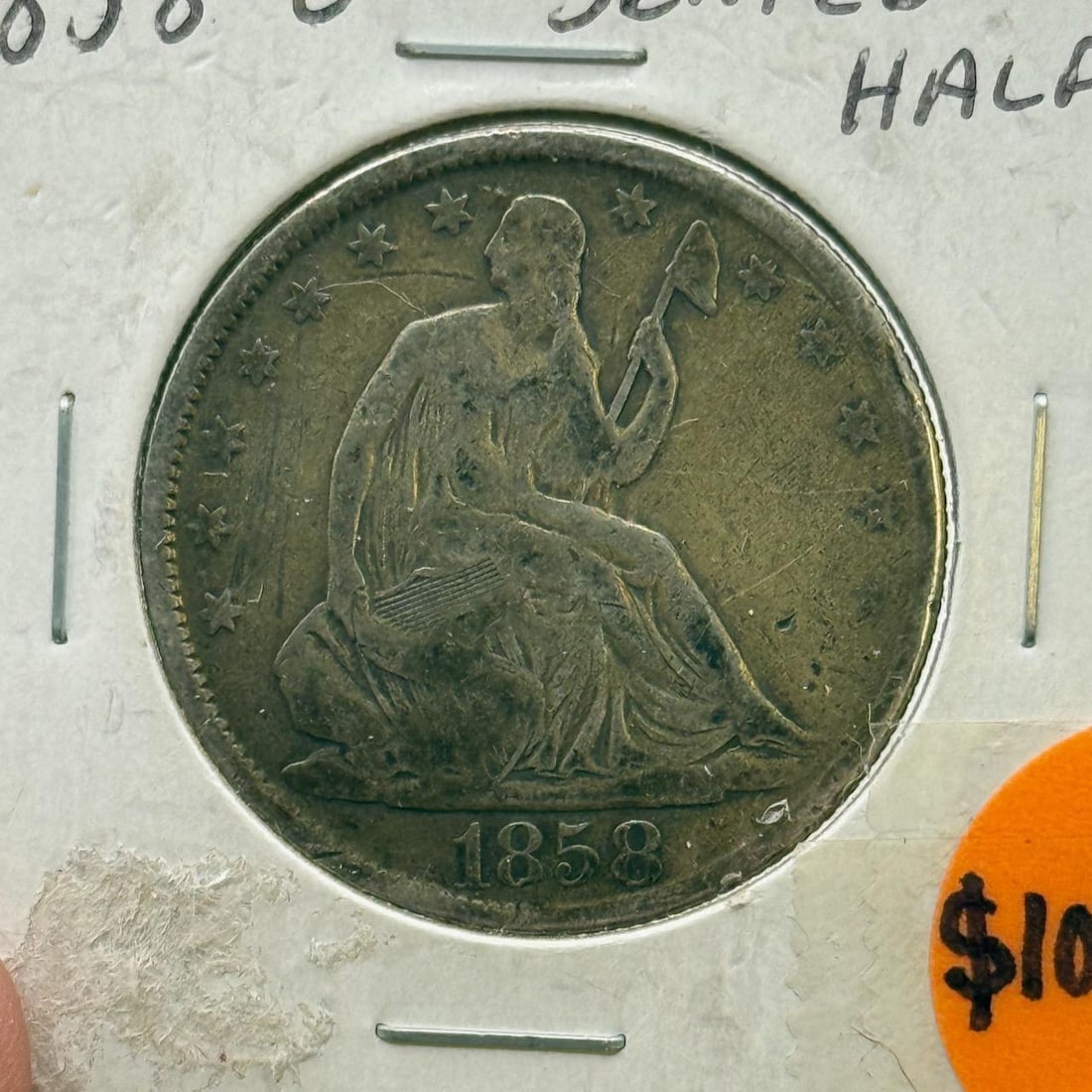 1858-O Seated Liberty Half Dollar, U.S. Mint: IMPORTANT, WE ONLY ACCEPT CREDIT CARDS UP TO $500 FOR ONLINE COIN PURCHASES. YOU CAN PAY ACH THROUGH PROXIBID, OR YOU CAN SEND A WIRE OR CERTIFIED CHECK. WE WILL HOLD ALL SHIPPING OF COINS FOR 10 DAYS