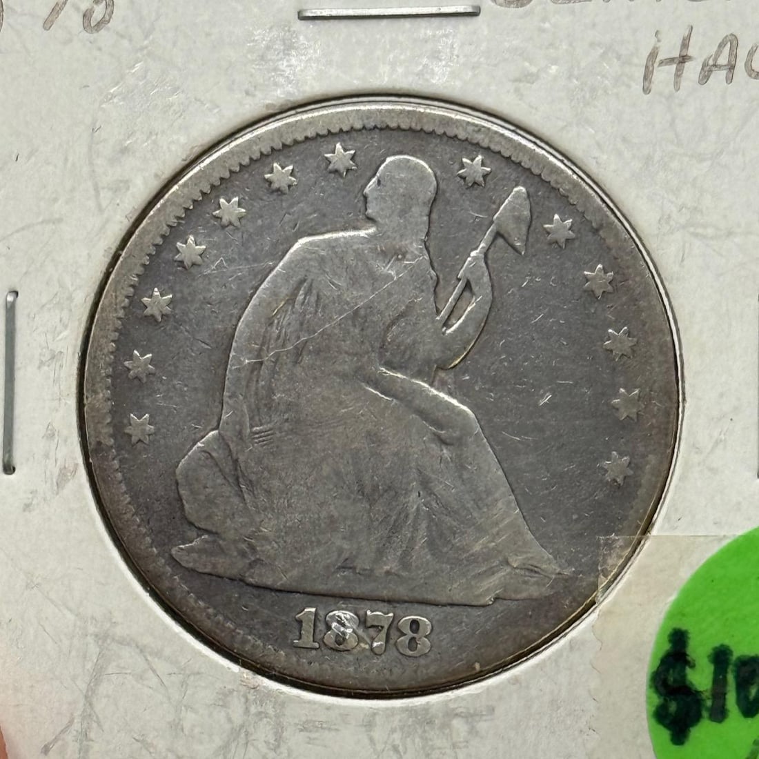 1878 Seated Liberty Half Dollar, U.S. Mint: IMPORTANT, WE ONLY ACCEPT CREDIT CARDS UP TO $500 FOR ONLINE COIN PURCHASES. YOU CAN PAY ACH THROUGH PROXIBID, OR YOU CAN SEND A WIRE OR CERTIFIED CHECK. WE WILL HOLD ALL SHIPPING OF COINS FOR 10 DAYS