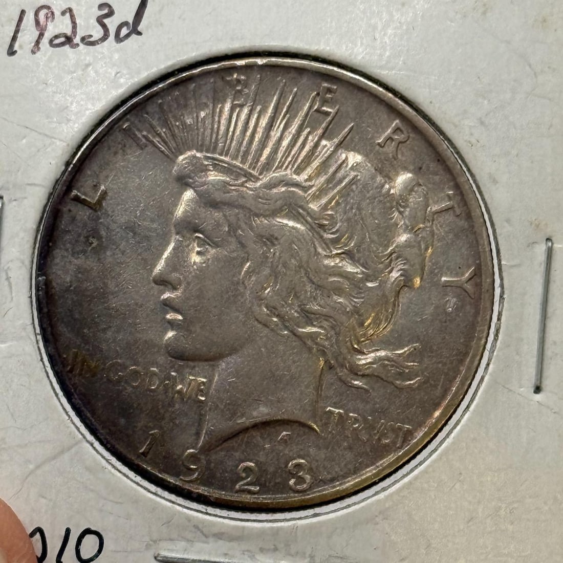 1923-D Peace Silver Dollar Coin, 90% Silver (1 of 2)