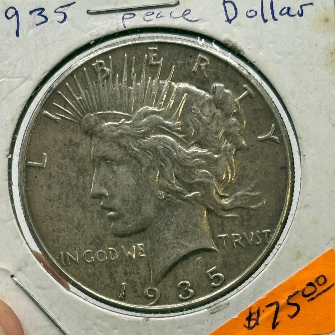 1935 Peace Silver Dollar Coin, 90% Silver: IMPORTANT, WE ONLY ACCEPT CREDIT CARDS UP TO $500 FOR ONLINE COIN PURCHASES. YOU CAN PAY ACH THROUGH PROXIBID, OR YOU CAN SEND A WIRE OR CERTIFIED CHECK. WE WILL HOLD ALL SHIPPING OF COINS FOR 10 DAYS