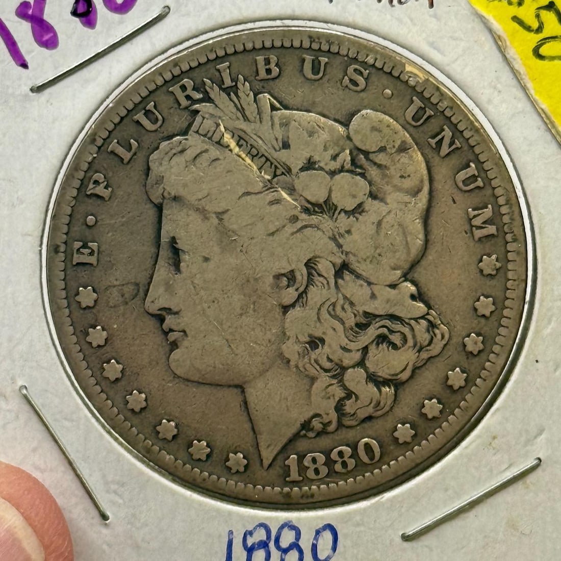 1880 Morgan Dollar Coin, United States, 90% Silver (1 of 2)