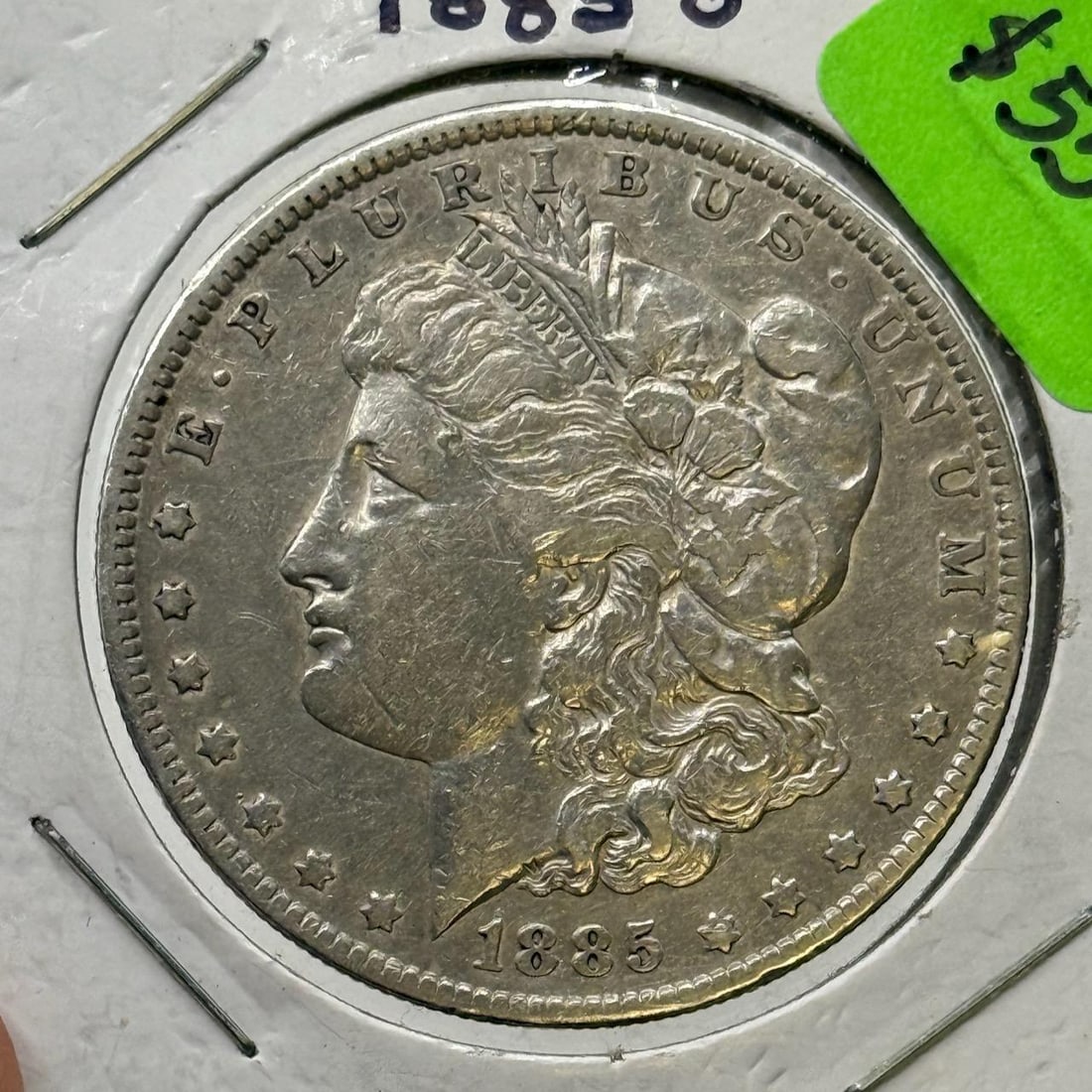 1885-O Morgan Dollar Coin, United States, 90% Silver (1 of 2)