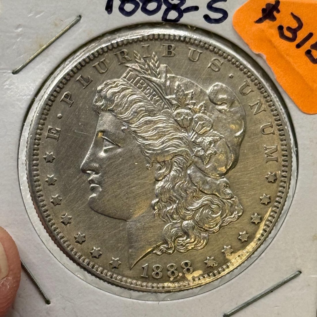 1888-S Morgan Dollar Coin, United States, 90% Silver (1 of 2)