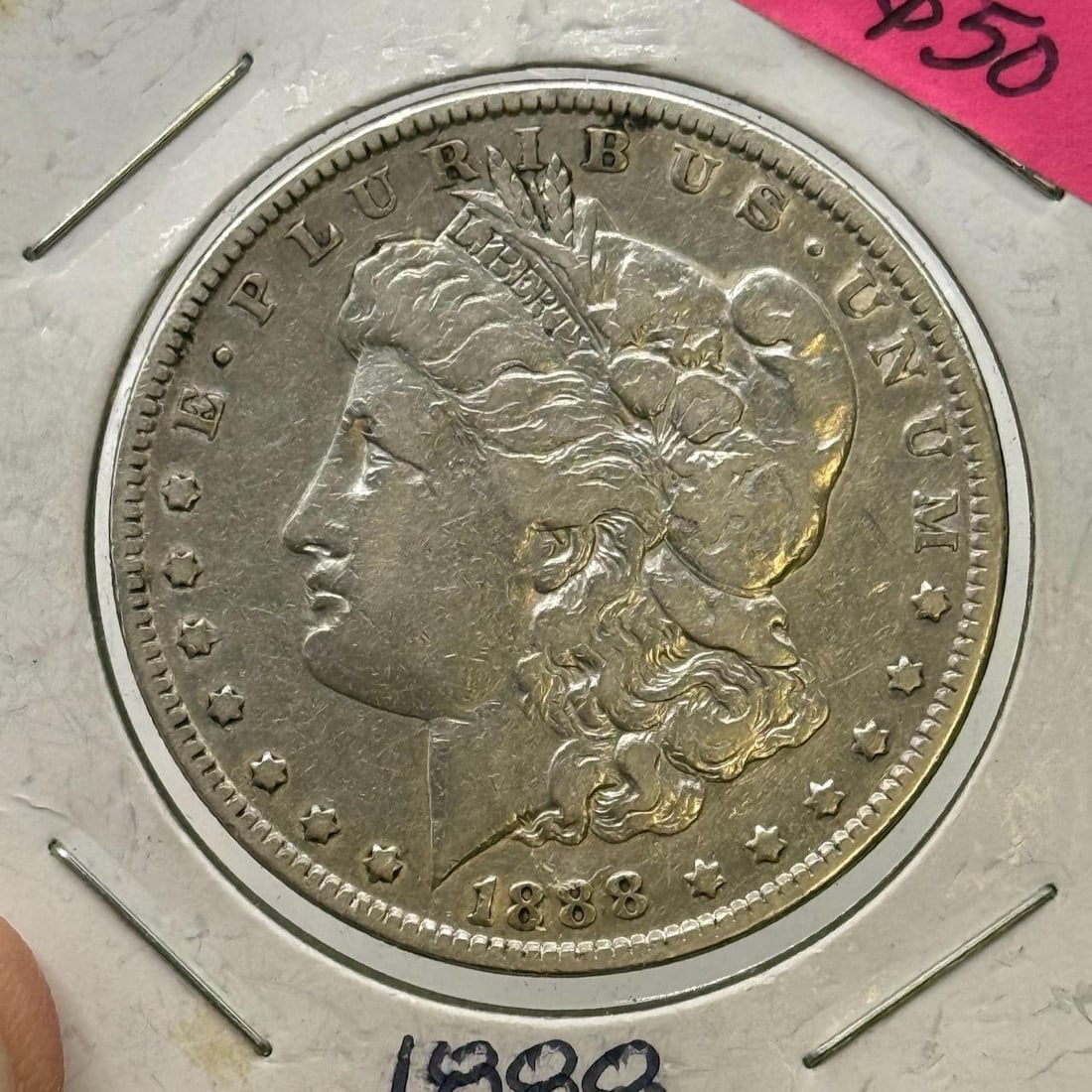 1888 Morgan Dollar Coin, United States, 90% Silver: IMPORTANT, WE ONLY ACCEPT CREDIT CARDS UP TO $500 FOR ONLINE COIN PURCHASES. YOU CAN PAY ACH THROUGH PROXIBID, OR YOU CAN SEND A WIRE OR CERTIFIED CHECK. WE WILL HOLD ALL SHIPPING OF COINS FOR 10 DAYS