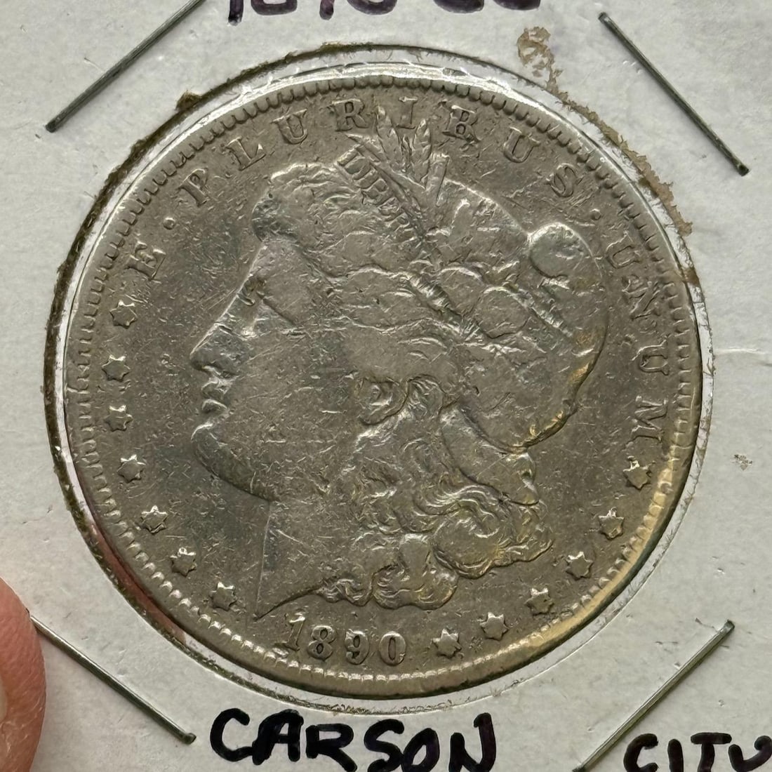 1890-CC Morgan Dollar Coin, United States, 90% Silver: IMPORTANT, WE ONLY ACCEPT CREDIT CARDS UP TO $500 FOR ONLINE COIN PURCHASES. YOU CAN PAY ACH THROUGH PROXIBID, OR YOU CAN SEND A WIRE OR CERTIFIED CHECK. WE WILL HOLD ALL SHIPPING OF COINS FOR 10 DAYS