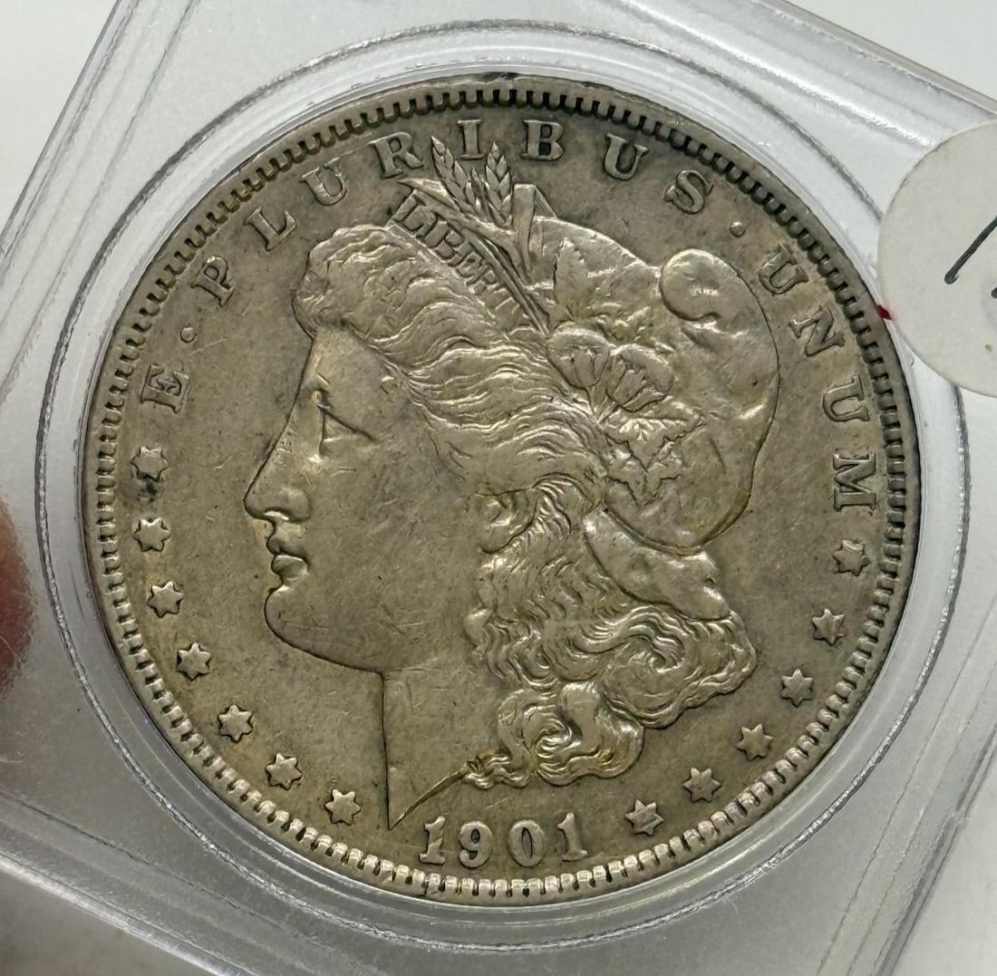 1901 Morgan Dollar Coin, United States, 90% Silver: IMPORTANT, WE ONLY ACCEPT CREDIT CARDS UP TO $500 FOR ONLINE COIN PURCHASES. YOU CAN PAY ACH THROUGH PROXIBID, OR YOU CAN SEND A WIRE OR CERTIFIED CHECK. WE WILL HOLD ALL SHIPPING OF COINS FOR 10 DAYS