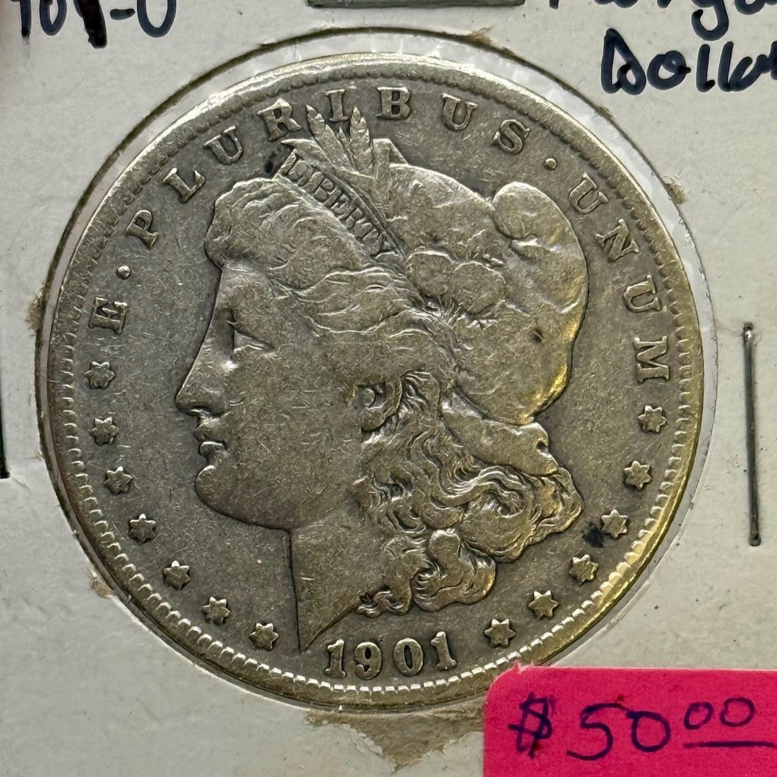 1901-O Morgan Dollar Coin, United States, 90% Silver: IMPORTANT, WE ONLY ACCEPT CREDIT CARDS UP TO $500 FOR ONLINE COIN PURCHASES. YOU CAN PAY ACH THROUGH PROXIBID, OR YOU CAN SEND A WIRE OR CERTIFIED CHECK. WE WILL HOLD ALL SHIPPING OF COINS FOR 10 DAYS