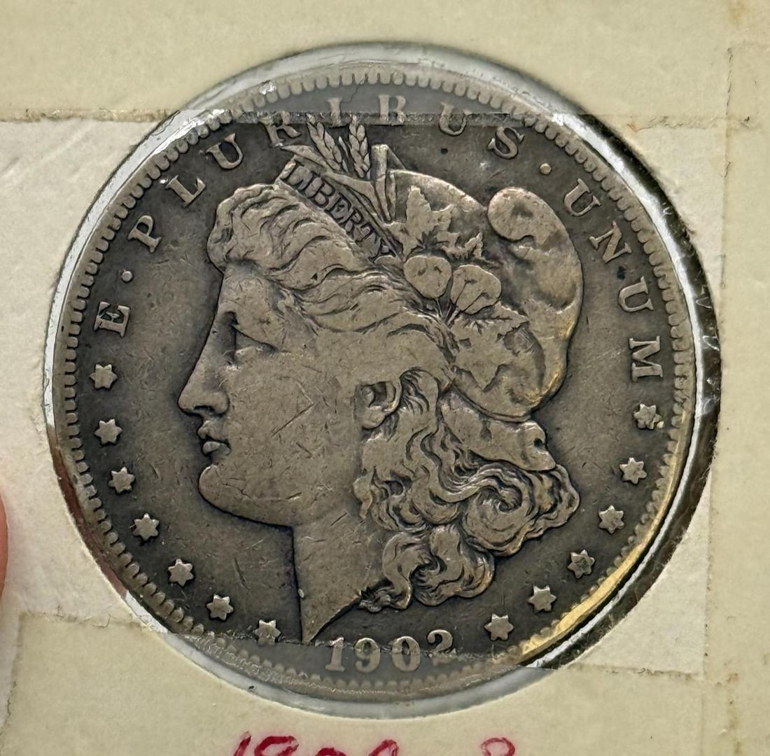 1902-S Morgan Dollar Coin, United States, 90% Silver (1 of 2)