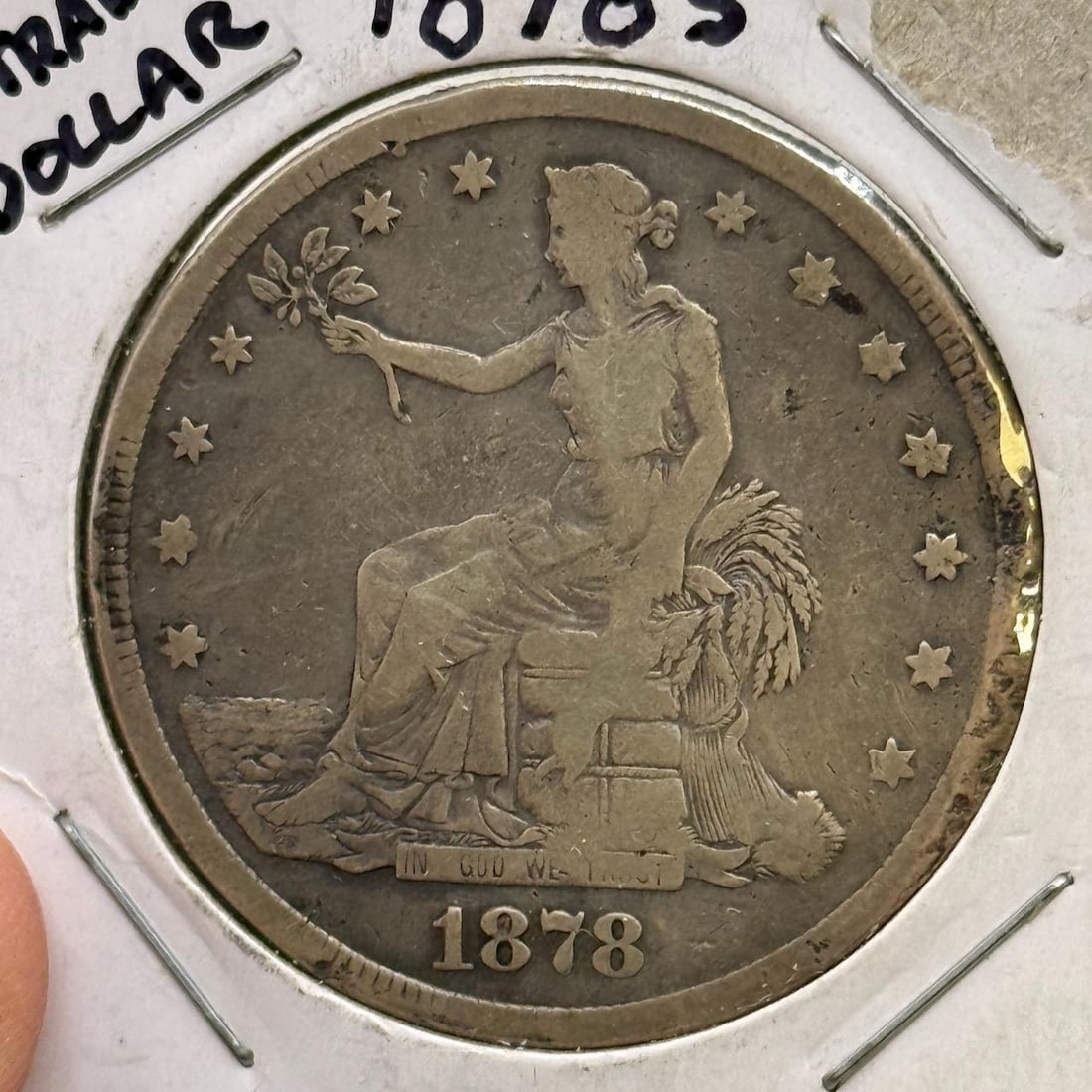 1878-S United States Trade Dollar Coin, 90% Silver, San Francisco Mint: IMPORTANT, WE ONLY ACCEPT CREDIT CARDS UP TO $500 FOR ONLINE COIN PURCHASES. YOU CAN PAY ACH THROUGH PROXIBID, OR YOU CAN SEND A WIRE OR CERTIFIED CHECK. WE WILL HOLD ALL SHIPPING OF COINS FOR 10 DAYS