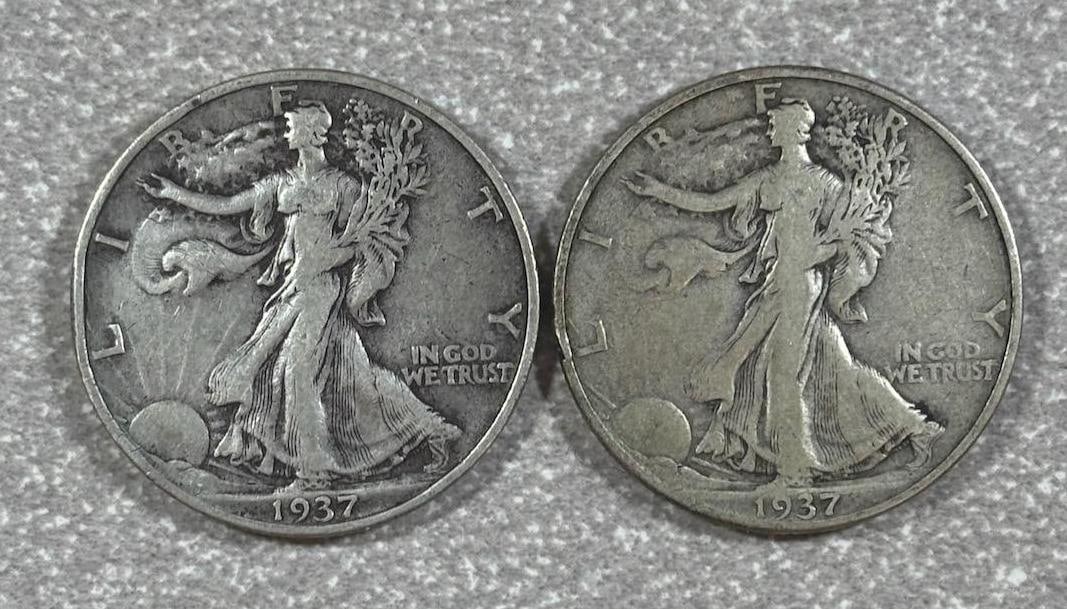 1937 Walking Liberty Half Dollar, Mint Marks S & D, Silver Coins: IMPORTANT, WE ONLY ACCEPT CREDIT CARDS UP TO $500 FOR ONLINE COIN PURCHASES. YOU CAN PAY ACH THROUGH PROXIBID, OR YOU CAN SEND A WIRE OR CERTIFIED CHECK. WE WILL HOLD ALL SHIPPING OF COINS FOR 10 DAYS