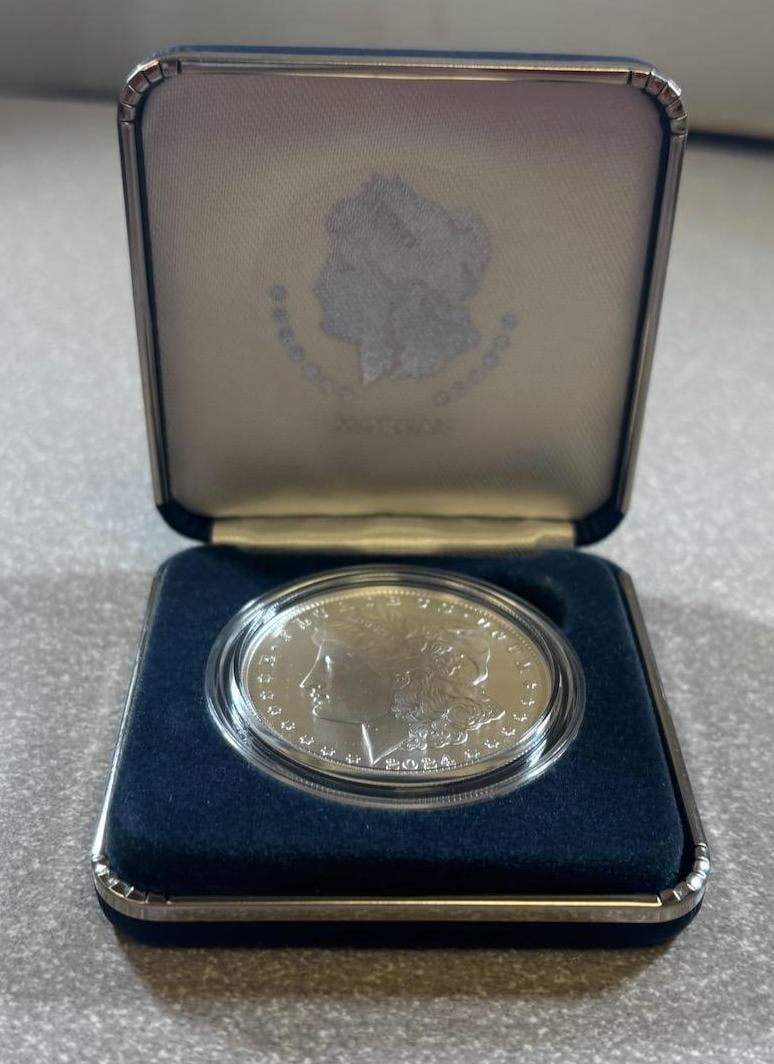 2024 Morgan Dollar Coin by U.S. Mint, Philadelphia, Silver, in Display Box (1 of 5)