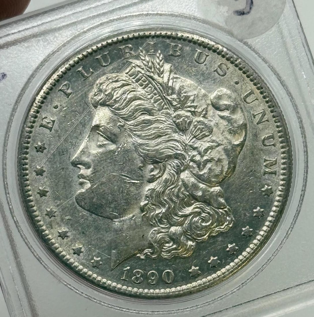1890-S Morgan Silver Dollar, San Francisco Mint, 90% Silver (1 of 2)
