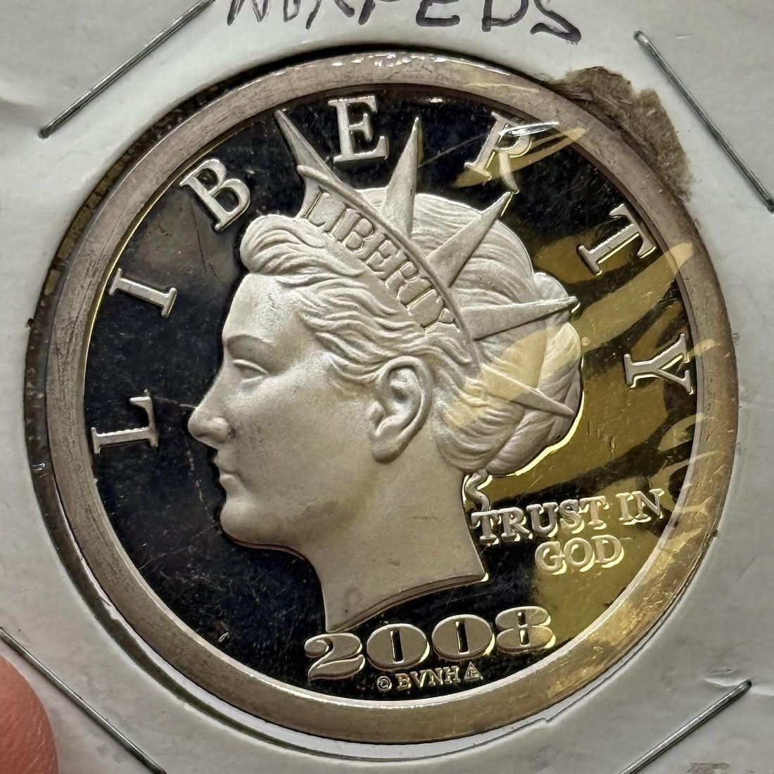 Liberty Dollar Tenth Anniversary Coin, 2008, One Ounce .999 Pure Silver: IMPORTANT, WE ONLY ACCEPT CREDIT CARDS UP TO $500 FOR ONLINE COIN PURCHASES. YOU CAN PAY ACH THROUGH PROXIBID, OR YOU CAN SEND A WIRE OR CERTIFIED CHECK. WE WILL HOLD ALL SHIPPING OF COINS FOR 10 DAYS