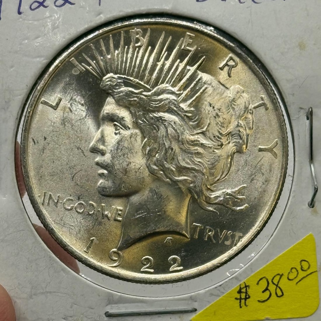 1922 Peace Dollar, United States, 90% Silver: IMPORTANT, WE ONLY ACCEPT CREDIT CARDS UP TO $500 FOR ONLINE COIN PURCHASES. YOU CAN PAY ACH THROUGH PROXIBID, OR YOU CAN SEND A WIRE OR CERTIFIED CHECK. WE WILL HOLD ALL SHIPPING OF COINS FOR 10 DAYS