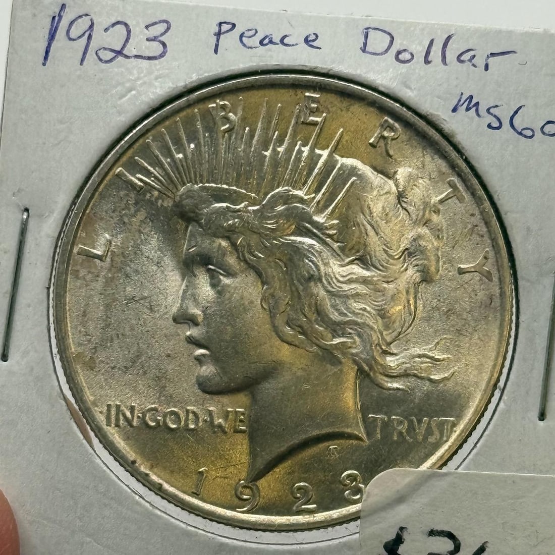1923 Peace Dollar, United States, 90% Silver: IMPORTANT, WE ONLY ACCEPT CREDIT CARDS UP TO $500 FOR ONLINE COIN PURCHASES. YOU CAN PAY ACH THROUGH PROXIBID, OR YOU CAN SEND A WIRE OR CERTIFIED CHECK. WE WILL HOLD ALL SHIPPING OF COINS FOR 10 DAYS