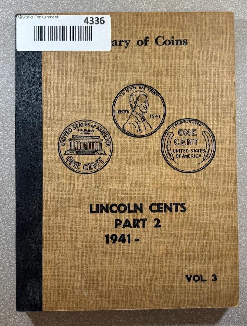 Lincoln Cents Collection Album 1941-1961, Library of Coins Vol. 3, see pics for coins included: IMPORTANT, WE ONLY ACCEPT CREDIT CARDS UP TO $500 FOR ONLINE COIN PURCHASES. YOU CAN PAY ACH THROUGH PROXIBID, OR YOU CAN SEND A WIRE OR CERTIFIED CHECK. WE WILL HOLD ALL SHIPPING OF COINS FOR 10 DAYS