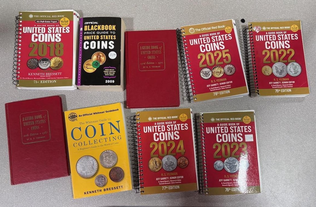 Comprehensive Coin Collecting Guides: US Coins, Editions 2025-2018: IMPORTANT, WE ONLY ACCEPT CREDIT CARDS UP TO $500 FOR ONLINE COIN PURCHASES. YOU CAN PAY ACH THROUGH PROXIBID, OR YOU CAN SEND A WIRE OR CERTIFIED CHECK. WE WILL HOLD ALL SHIPPING OF COINS FOR 10 DAYS
