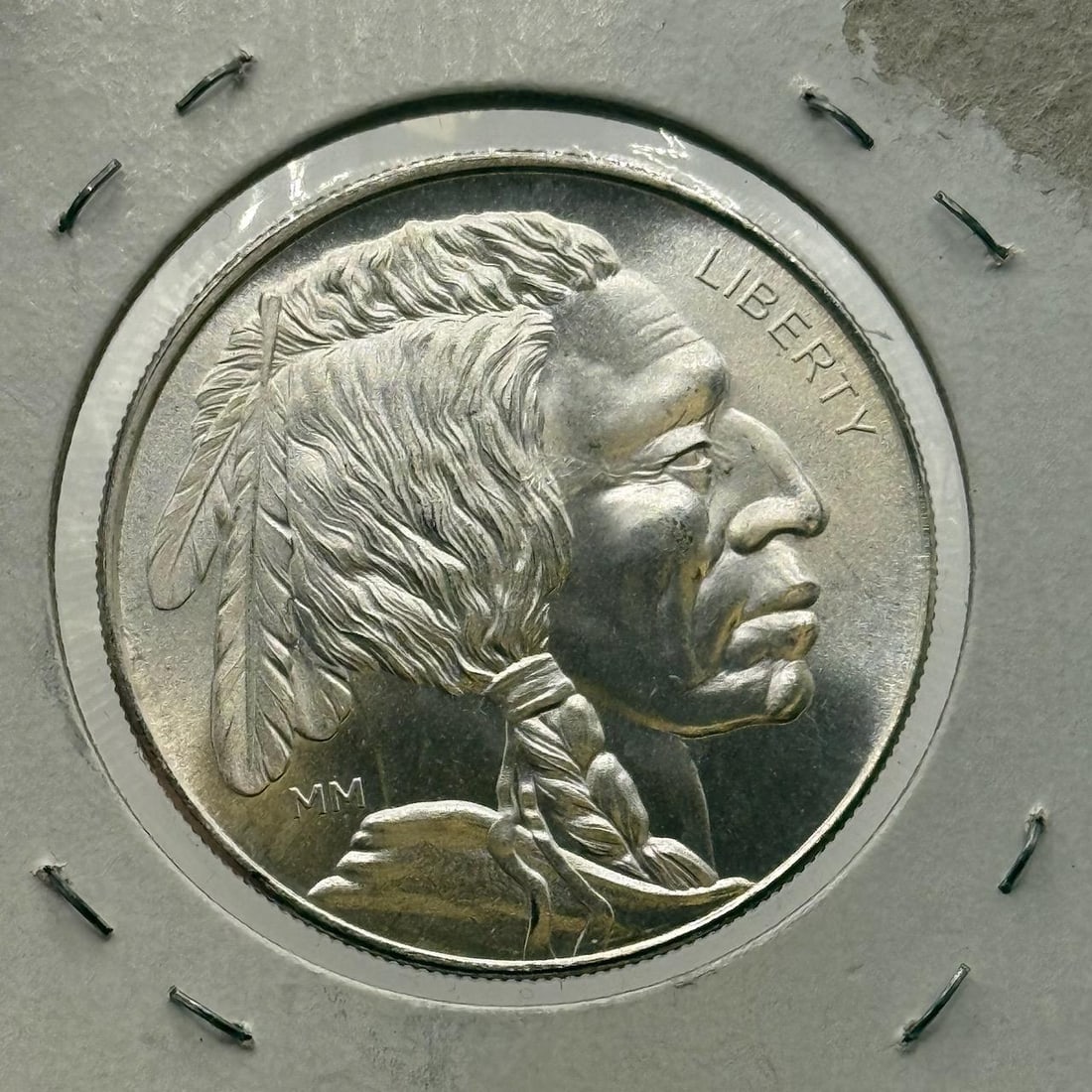 Buffalo .999 Fine Silver Coin, Native American Design, One Troy Ounce (1 of 2)