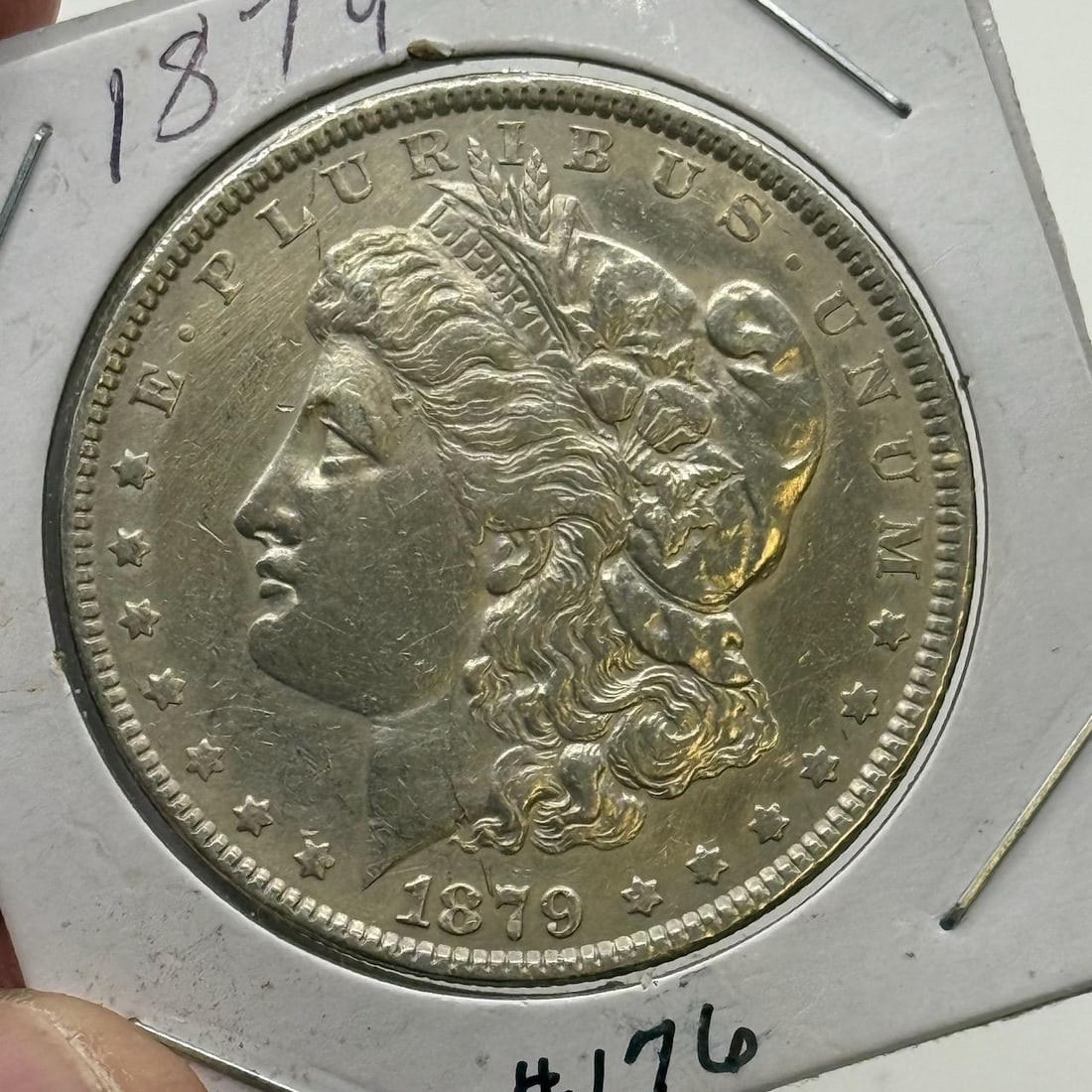 1879 Morgan Silver Dollar, United States, 90% Silver (1 of 2)