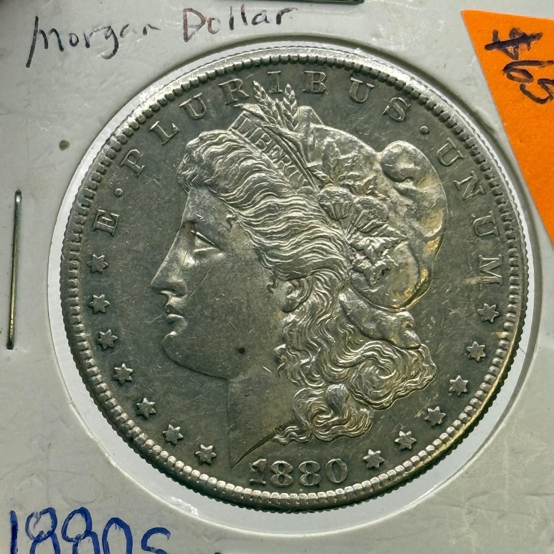 1880-S Morgan Silver Dollar, United States, 90% Silver: IMPORTANT, WE ONLY ACCEPT CREDIT CARDS UP TO $500 FOR ONLINE COIN PURCHASES. YOU CAN PAY ACH THROUGH PROXIBID, OR YOU CAN SEND A WIRE OR CERTIFIED CHECK. WE WILL HOLD ALL SHIPPING OF COINS FOR 10 DAYS