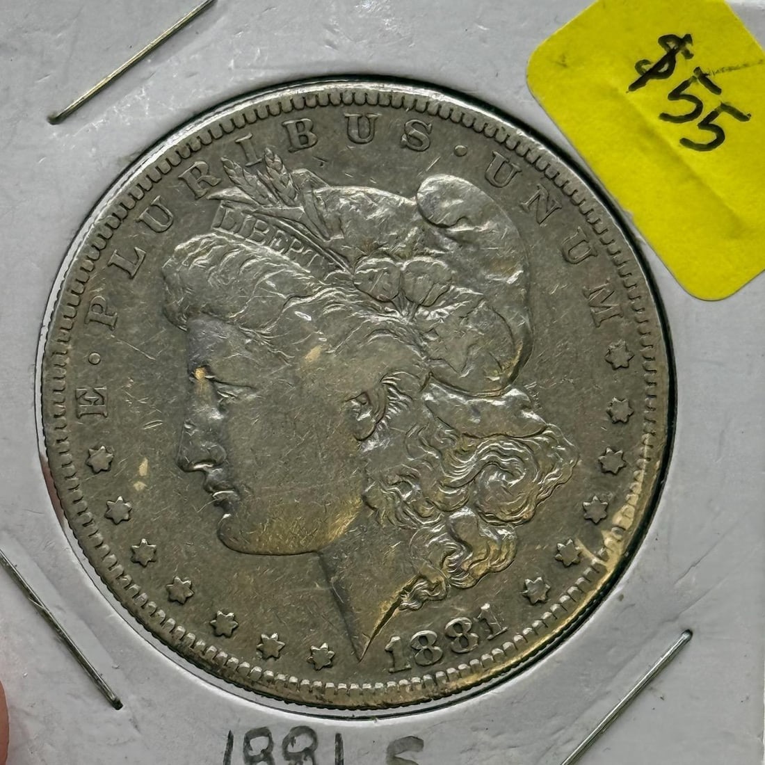 1881-S Morgan Silver Dollar, United States, 90% Silver: IMPORTANT, WE ONLY ACCEPT CREDIT CARDS UP TO $500 FOR ONLINE COIN PURCHASES. YOU CAN PAY ACH THROUGH PROXIBID, OR YOU CAN SEND A WIRE OR CERTIFIED CHECK. WE WILL HOLD ALL SHIPPING OF COINS FOR 10 DAYS