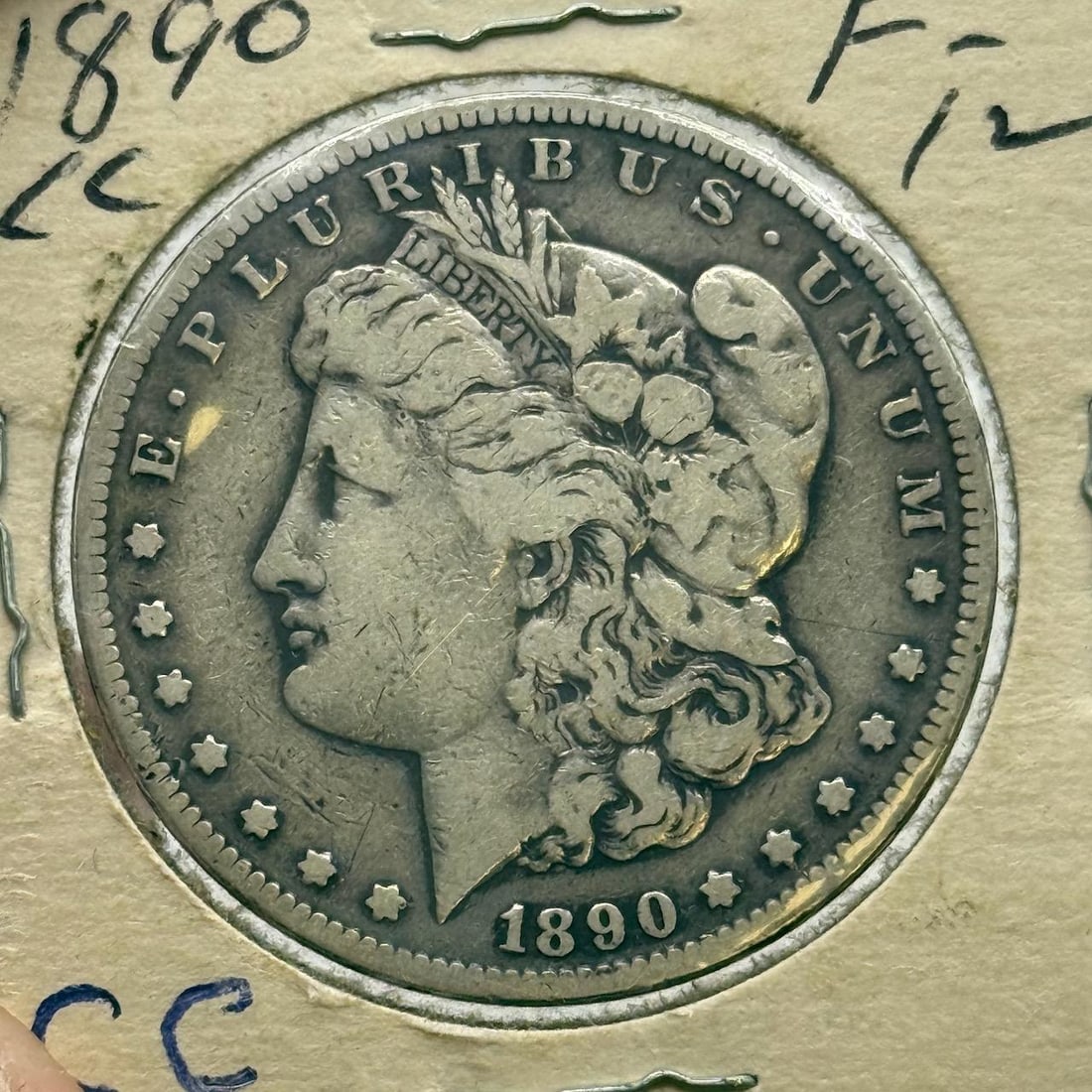 1890-CC Morgan Dollar Coin, United States, 90% Silver: IMPORTANT, WE ONLY ACCEPT CREDIT CARDS UP TO $500 FOR ONLINE COIN PURCHASES. YOU CAN PAY ACH THROUGH PROXIBID, OR YOU CAN SEND A WIRE OR CERTIFIED CHECK. WE WILL HOLD ALL SHIPPING OF COINS FOR 10 DAYS