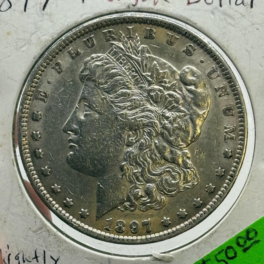 1897 Morgan Silver Dollar, United States, 90% Silver: IMPORTANT, WE ONLY ACCEPT CREDIT CARDS UP TO $500 FOR ONLINE COIN PURCHASES. YOU CAN PAY ACH THROUGH PROXIBID, OR YOU CAN SEND A WIRE OR CERTIFIED CHECK. WE WILL HOLD ALL SHIPPING OF COINS FOR 10 DAYS